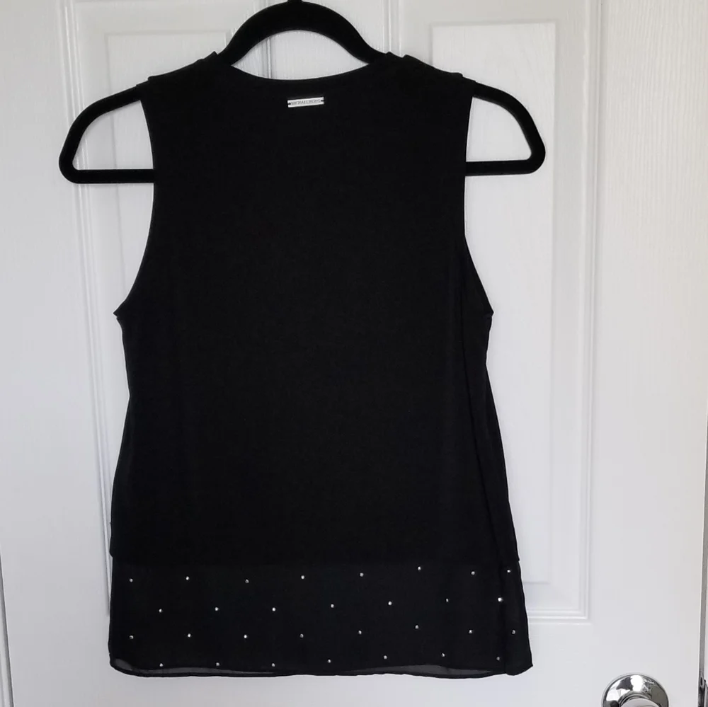Michael Kors Sleeves Top with Metal Studs Decoration - Picture 2 of 11
